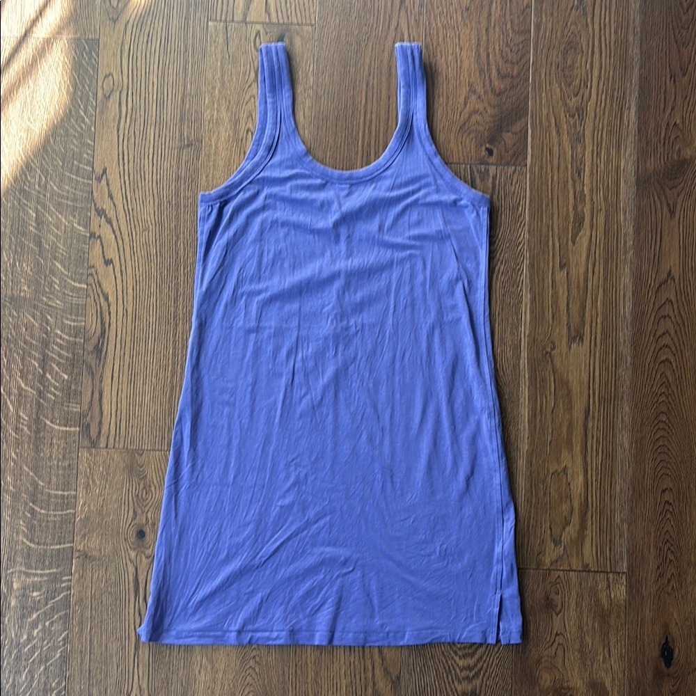 Lululemon Classic-Fit Cotton-Blend Scoop Dress in Charged Indigo